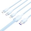 Kábel USB 2.0 A na 3v1 6A Vention CTRLG 1,5 m (modrý)