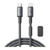 Joyroom 30W kábel USB-C Lightning, 1,2 m sivý