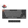 Bezdrôtová nízkoprofilová klávesnica Keychron K3 LED Red Switch (sivá) [K3X-A1]