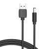Napájací kábel USB 2.0 na DC 5,5 mm Barrel Jack 5V Vention CEYBG 1,5 m (čierny)