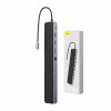 Rozbočovač 12v1 Baseus EliteJoy Gen2 série USB-C na 2xHDMI+ 3xUSB 3.0+ PD+ DP+ SD/TF+ RJ45+Type-C+ 3,5 mm (tmavosivý)