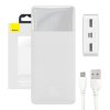 Powerbank Baseus Bipow 20000mAh, 2xUSB, USB-C, 15W (biela)