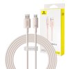 Baseus USB na USB-C Habitat Series 100W rýchlonabíjací kábel, 2 m (ružový)