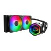 Vodný chladič Cooler Master MasterLiquid 240 Core II ARGB (čierny)