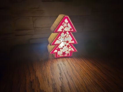 Karácsonyi teamécses tartó dísz