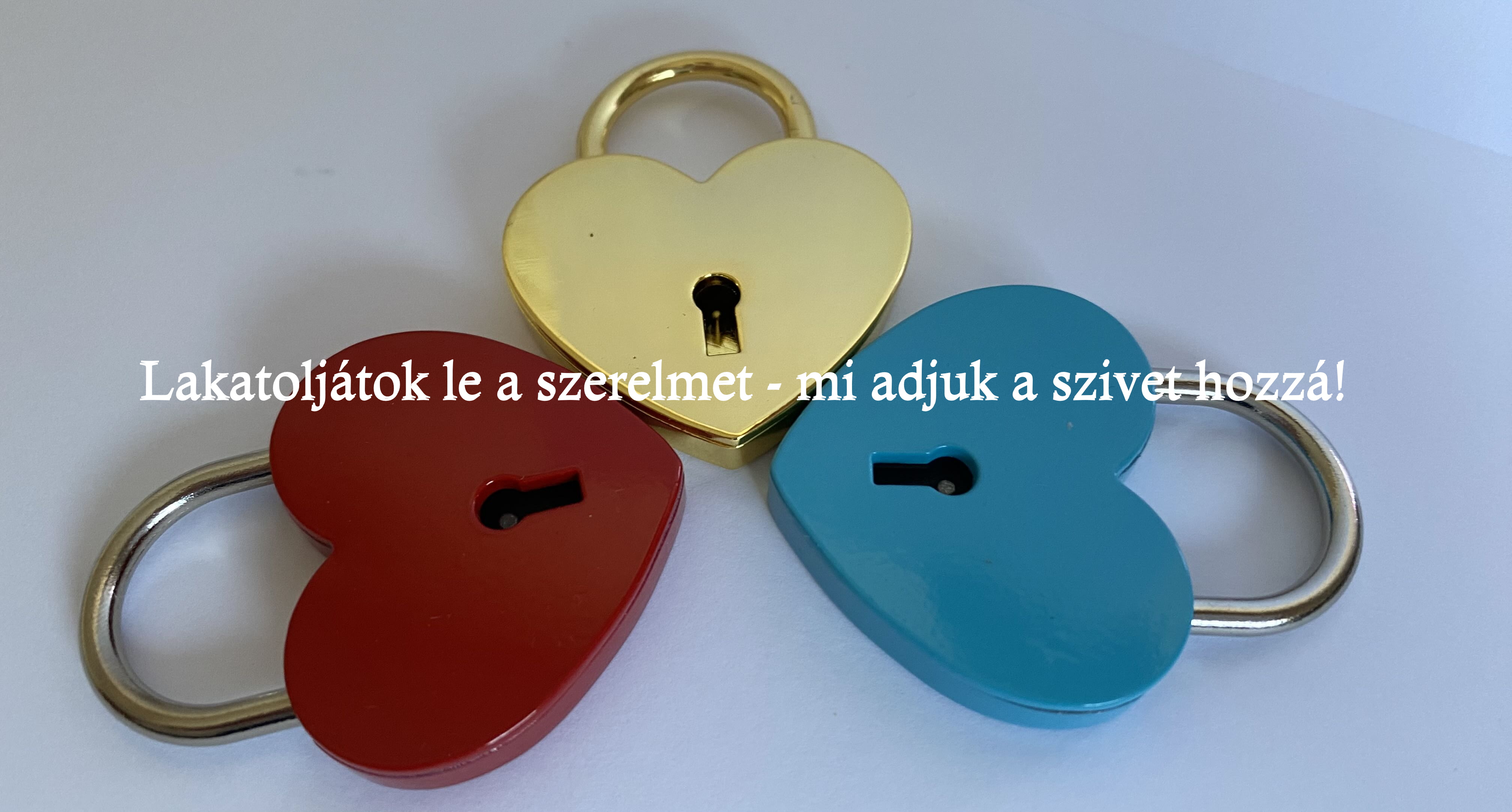 Szív alakú szerelem lakat
