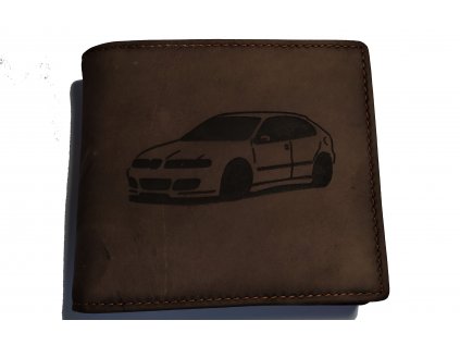 Pánská kožená peněženka s velkým mincovníkem Seat Leon