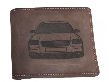Pánská kožená peněženka s velkým mincovníkem VW Passat