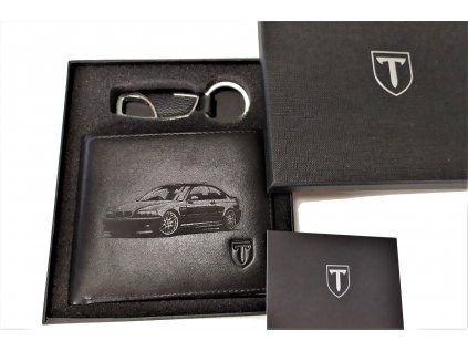 Pánská černá kožená peněženka BMW E46 coupe