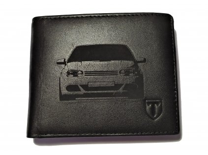 Pánská černá kožená peněženka VW Golf IV