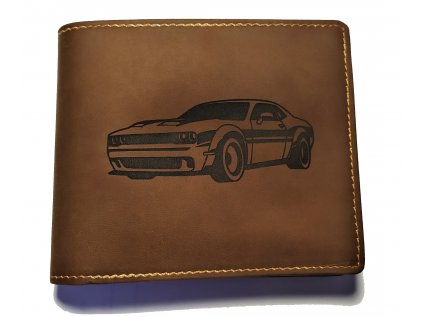 3121 panska kozena penezenka s velkym mincovnikem dodge challenger