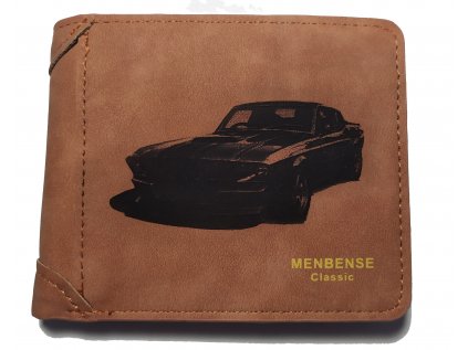 Pánská hnědá peněženka Ford Mustang GT 500