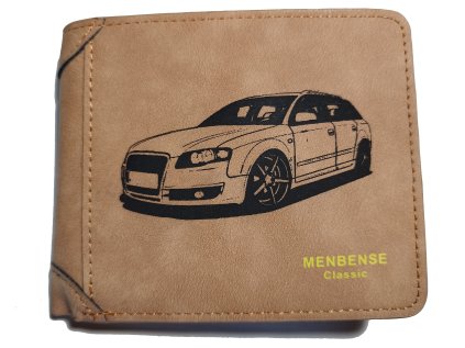 Pánská hnědá peněženka Audi A4 B7