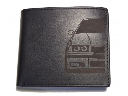 Černá kožená peněženka BMW E36