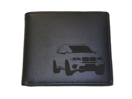 Černá kožená peněženka BMW X5 E70