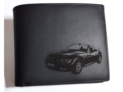 Černá kožená peněženka BMW Z3