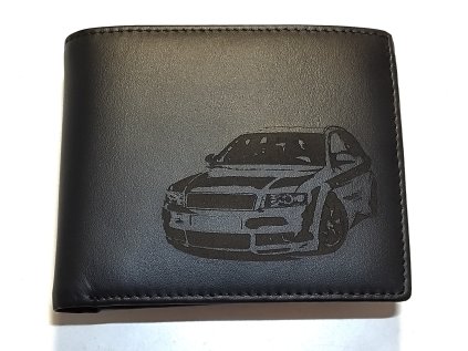 Černá kožená peněženka Audi A4 B6
