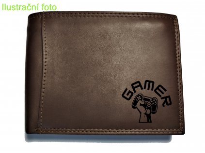 Kožená peněženka Gamer