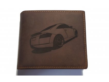Pánská kožená peněženka s velkým mincovníkem Audi TT