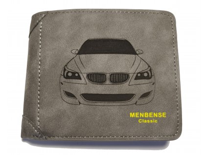 Pánská tmavě šedá peněženka BMW E60