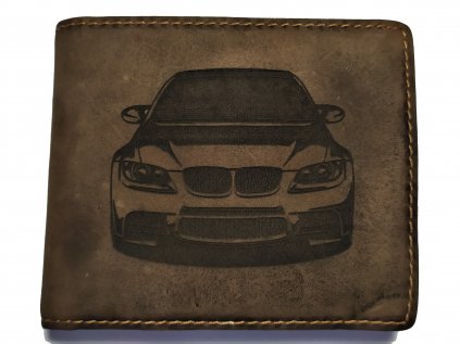 Pánská kožená peněženka s velkým mincovníkem BMW E90