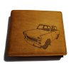 3901 2 panska kozena penezenka trabant s velkym mincovnikem