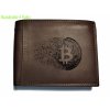 Kožená peněženka Bitcoin mince