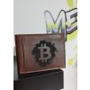 Kožená peněženka Bitcoin