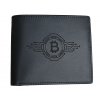 Černá kožená peněženka Bitcoin