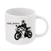 Hrnek pro motorkářku s gravírováním moto silniční - Volitelné jméno