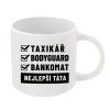 Taxikár, bankomat...