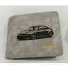 Pánska světle šedá peněženka z eko kůže s motivem BMW E46 coupe