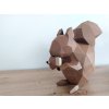 3D papírová stavebnice Veverka