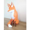 3D papírová stavebnice Sedící liška