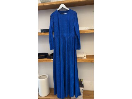 KRÁLOVSKY MODRÉ SPARKLING DRESS / vel.L