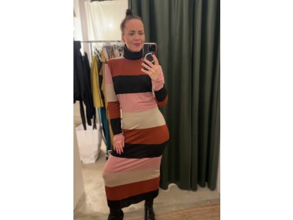 PRUHOVANÉ ŠATY / VEL.M