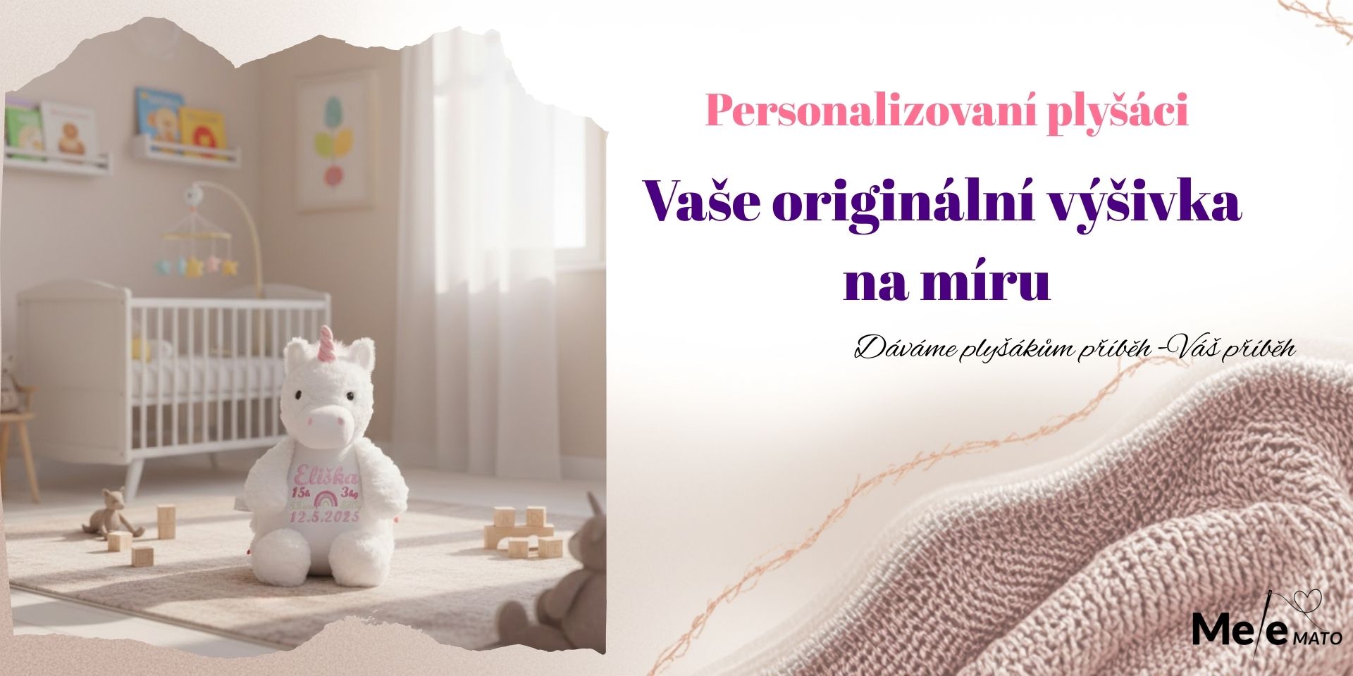 Personalizovaní plyšáci, originální dárky na míru, plyšák s datem narození