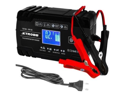 Automatická nabíječka baterií 12V/8A, 24V/4A Xtrobb 22463
