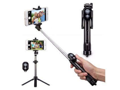SELFIE TYČ BLUETOOTH STATIV ČERNÁ 75 cm