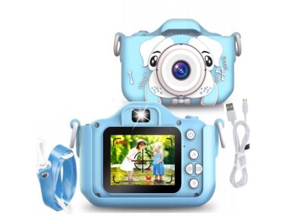 Digitální fotoaparát pro děti Pejsek X5 modrý