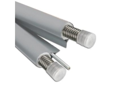 Solární trubka vlnovec dvojitý DN16 x1 m, AISI 316L 6,5mm izolace Aerogel