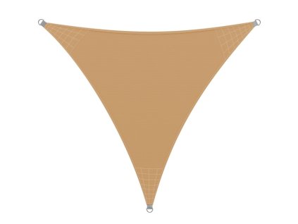 Stínící plachta celta trojúhelník 5x5x5m 220g/m písková