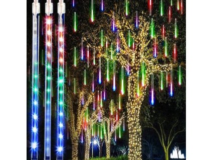 Kouzelná světla vánoční diamantový déšť barevné 288 LED
