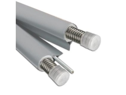 Solární trubka vlnovec dvojitý DN16 x1 m, AISI 316L 6,5mm izolace Aerogel