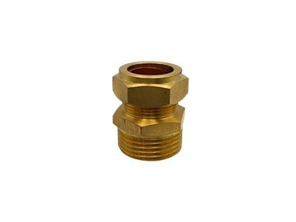 Mosazné svěrné šroubení DN20 (G1") ke kolektoru 22mm
