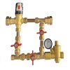 Rozdělovač tlakoý ventil a termostatický směšovací ventil  3/4'' 20℃ - 60℃ mosaz