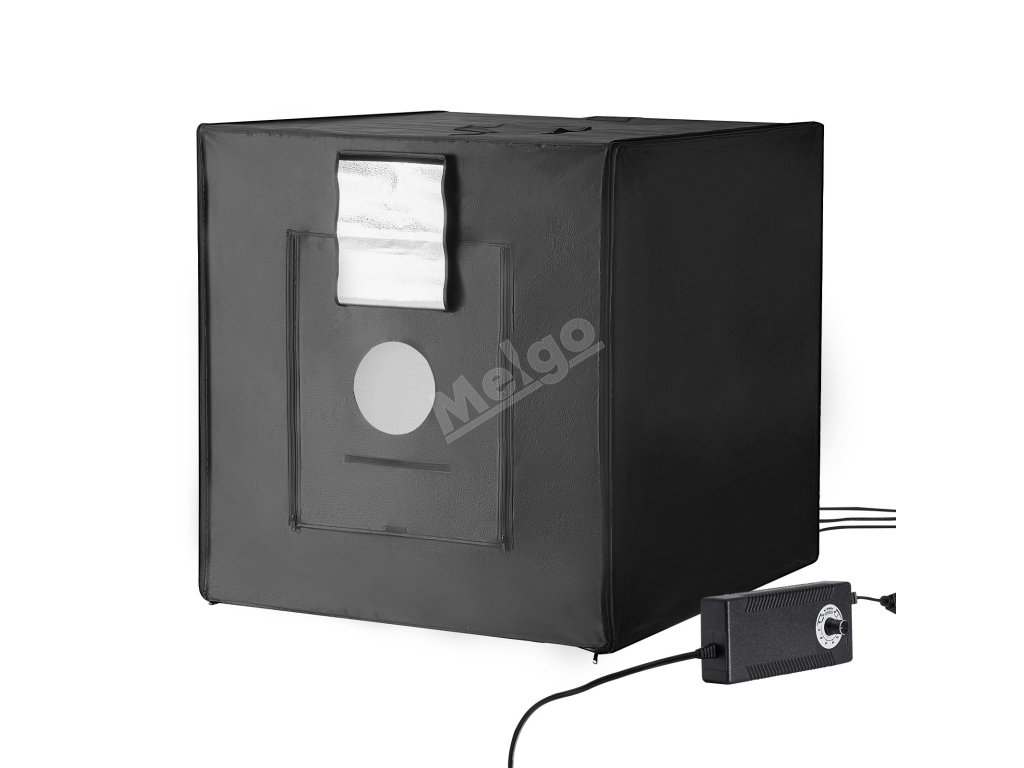 Fotobox 815×815×815 mm 5600K 210 LED s adaptérom pre produktovú foto