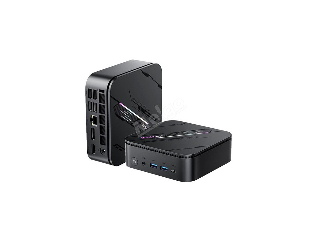 Blackview MP100 Pro Mini PC, Intel i5-12450H 8 Cores Max 4.4GHz, 16GB RAM 1TB SSD, HDMI+DP+USB-C Triple 4K Display, WiFi 6 Bluetooth 5.2, 4*USB 3.2 Gen 1 Type-A, 2*USB 3.2 Gen 2 Type-A, 1*RJ45, 1*Audio Jack