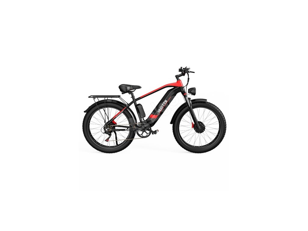 DUOTTS F26 Electric Mountain Bike 750W*2 Dual Motors 48V 17.5Ah LG Battery 26*4.0 Inch Fat Tires 55Km/h Max Speed 55 Degree Climbing Smart Color Display Dual Disc Brakes Front Shock Absorption 150KG Max Load 100KM Range - Black