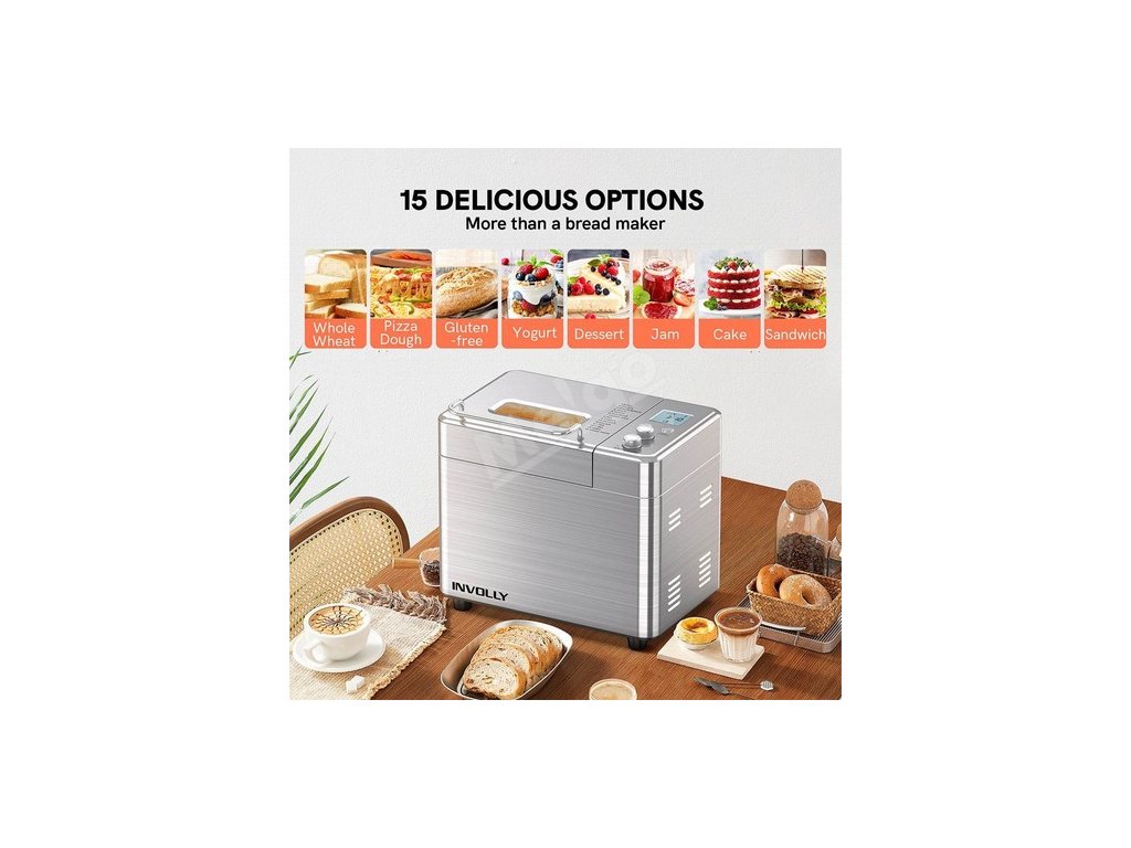 Involly BM8216-D 15 in 1 Fully Automatic Bread Maker